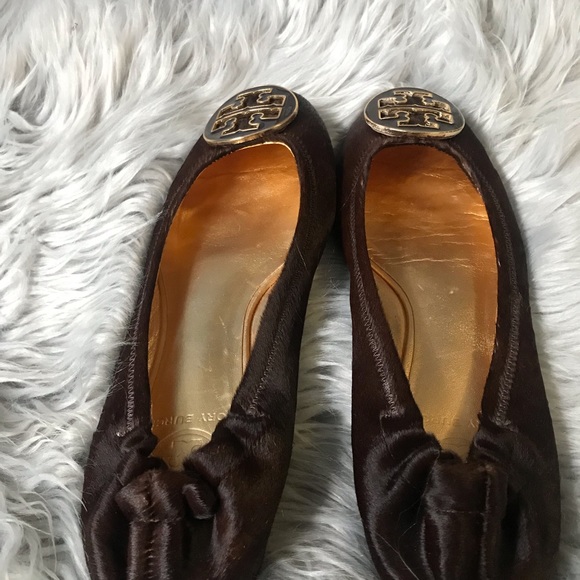 Tory Burch flat real fur size 8 - Picture 10 of 16